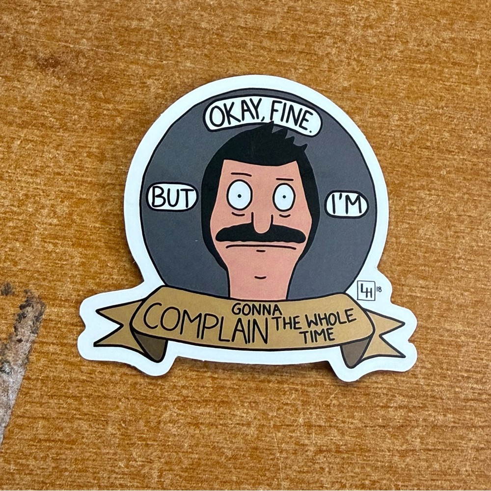Funny‎ Sticker with Cartoon Character